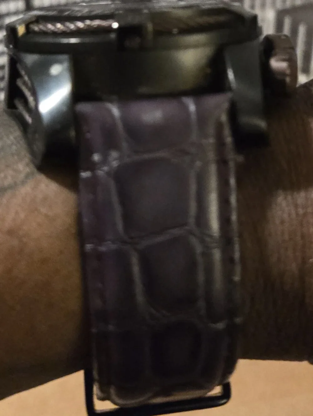 Invicta Black Dial Chronograph Watch with White Markers